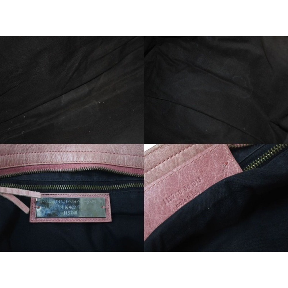 BALENCIAGA The City Handbag Pink Leather Shoulder Bag - Picture 8 of 8